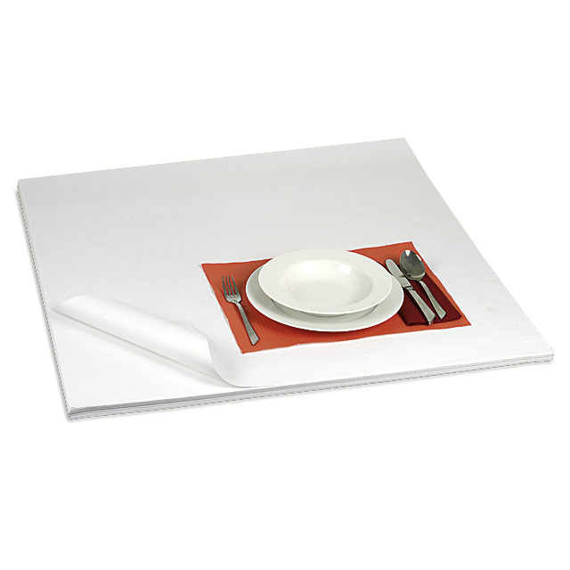 Tischdeckpapier weiss, 1-lagig, 80 x 120 cm, 60 g/m², Karton à 500 Blatt