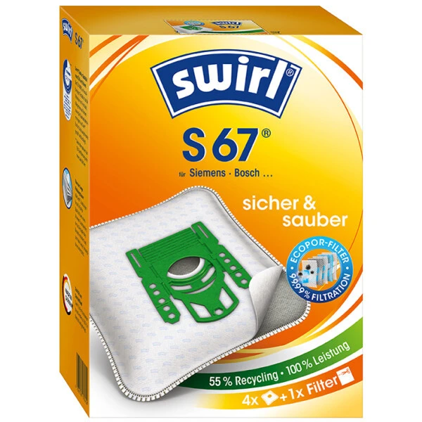 SWIRL Staubbeutel S 67 EcoPo Packr 4 Stück