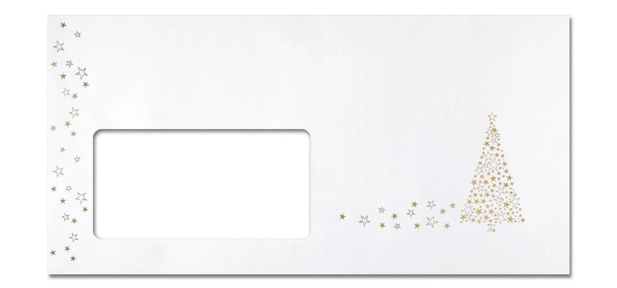 SIGEL DU084 Weihnachts-Umschlag Golden 22x11cm