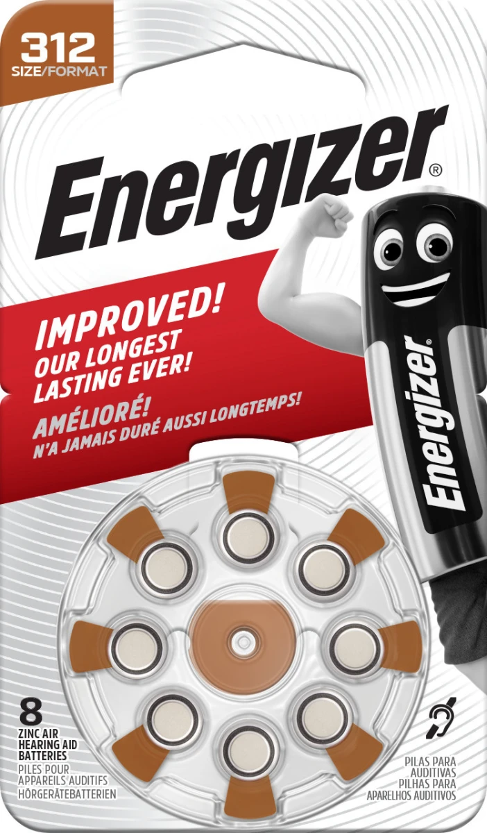 ENERGIZER Batterie 312, für Hörgerät