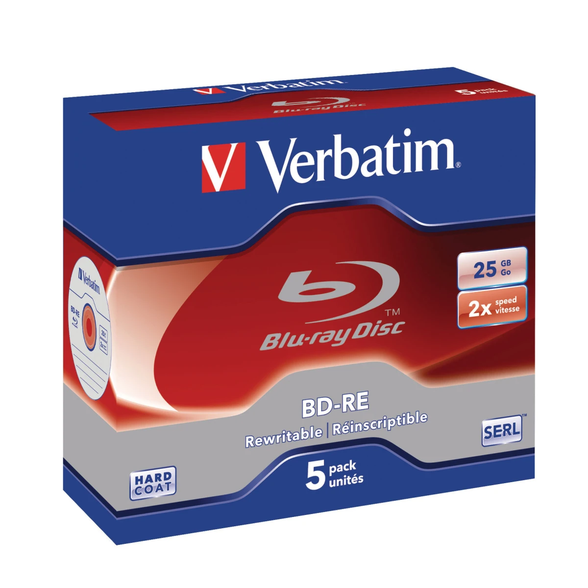 Verbatim 5-Pack Blu-Ray 2x 25GB überschreibbar