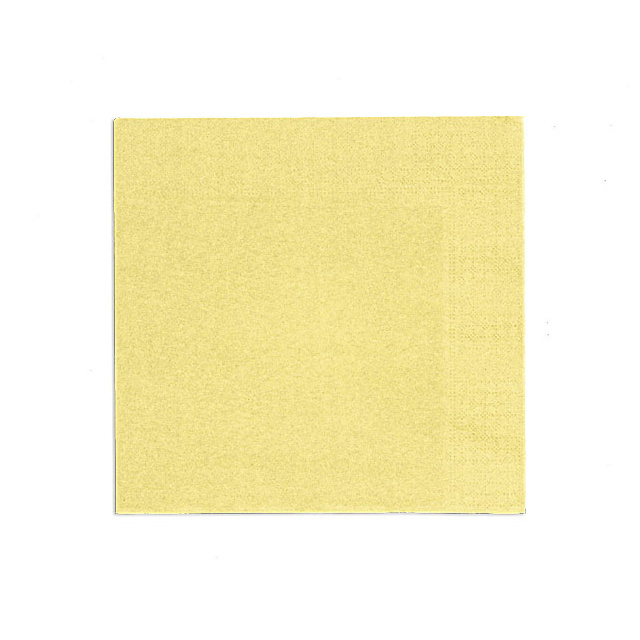 Edelweiss Servietten champagne, 3-lagig, 40 x 40 cm, 1/4 Falz, randgeprägt, Pack à 100 Stück