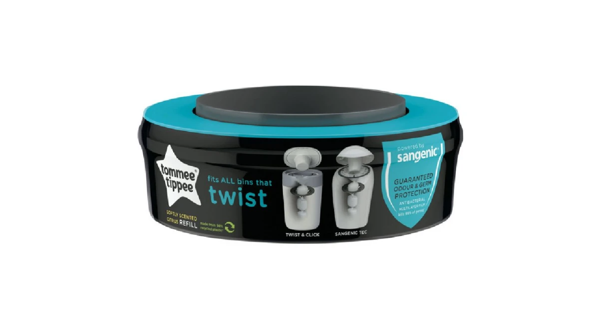 TOMMEE TIPPEE Nachfüllkassette für Windeleimer Twist & Click 4 Stück