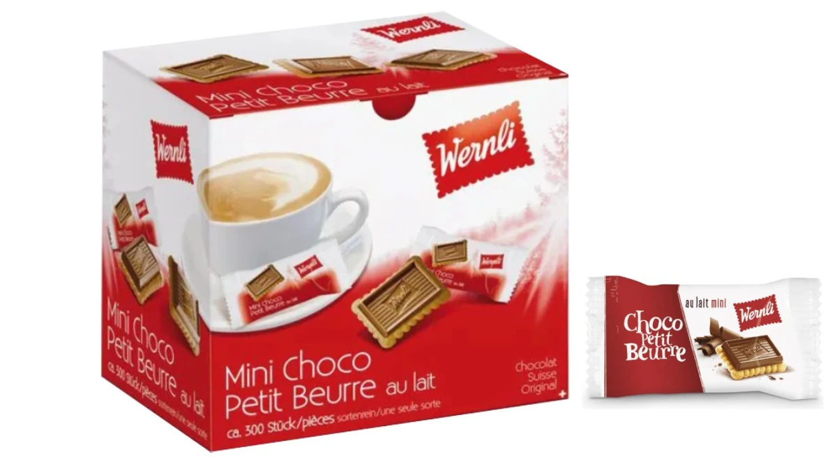 WERNLI Mini Choco Petit Beurre 300 Stück - 1.65 kg