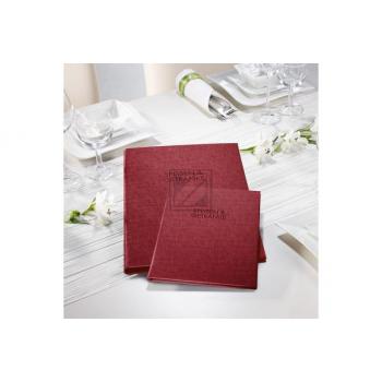 SIGEL Speisekartemappe A4 SM132 4Einzel-H.245x340x15mm, rot