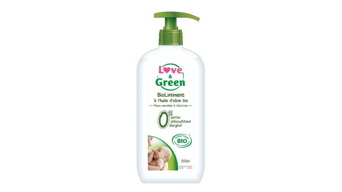 LOVE & GREEN Bioliniment mit Olivenöl 500 ml