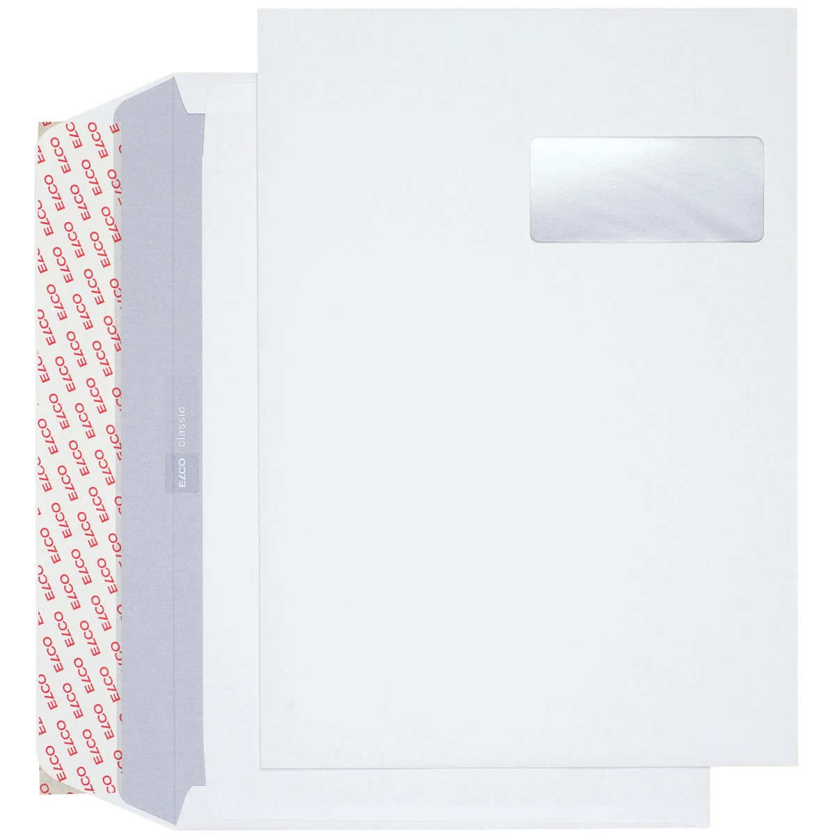 ELCO Briefumschläge Classic C4. Fenster rechts
