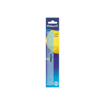 PELIKAN Lineal 16cm 700481 transparent blau