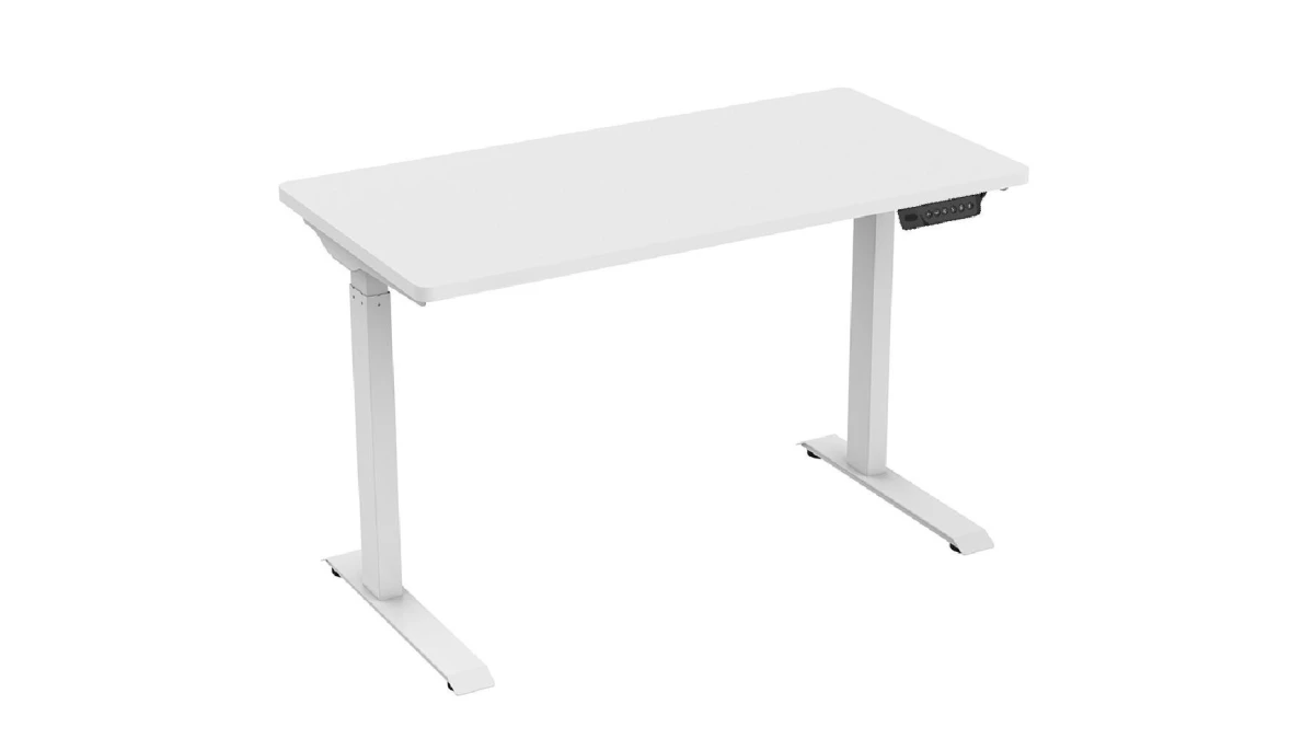 Contini höhenverstellbarer Bürotisch weiss 1.2 × 0.6 m