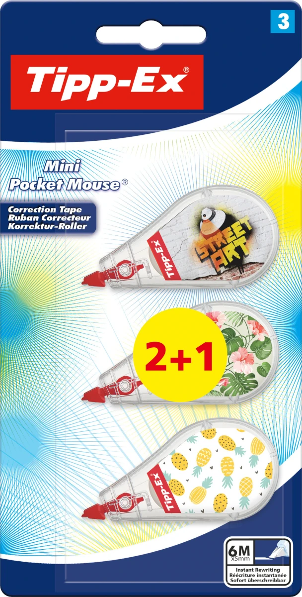 TIPP-EX Mini Pocket Mouse Dekor - 2 + 1