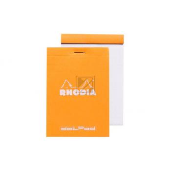 RHODIA Dot Pad orange 85x120mm 12558 Raster 80 Blatt