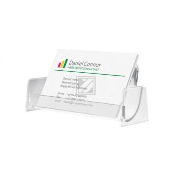 SIGEL Visitenkarten-Aufsteller VA120 transp., für 50 Karten 97x85mm