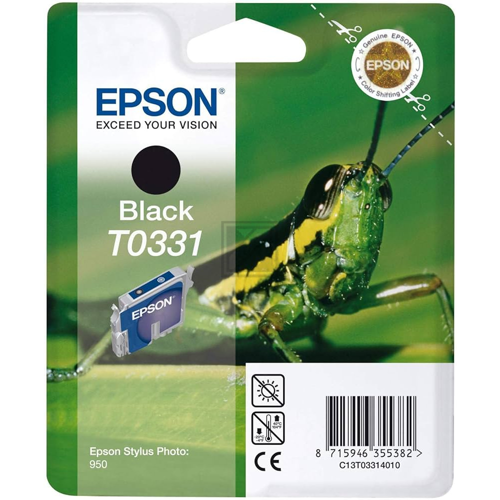 Epson Tintenpatrone schwarz (C13T03314010, T0331)