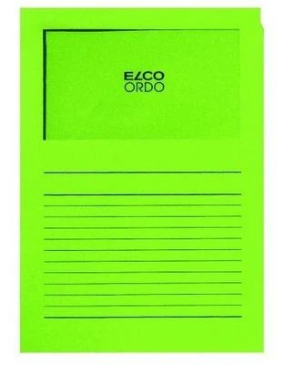 ELCO Ordo Classico mit Linien, intensivgrün, Pack à 100 Stück