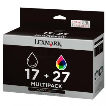 Lexmark Tintendruckkopf cyan/magenta/gelb, schwarz HC (80D2952, 17, 27)