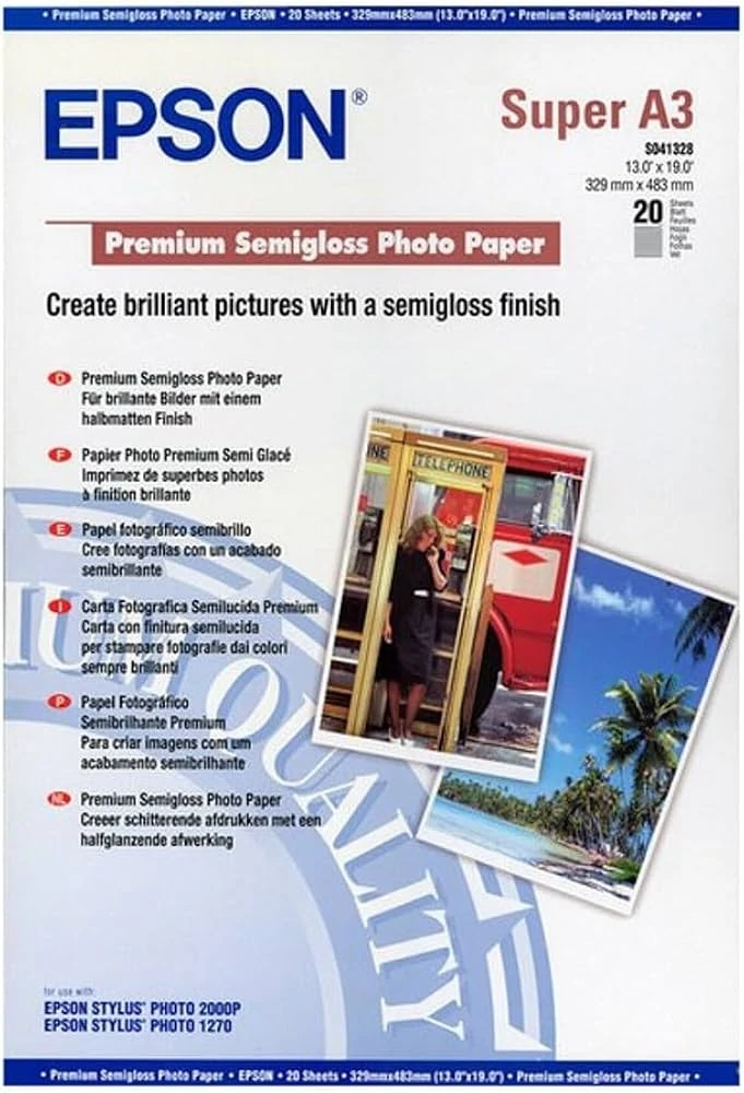 EPSON Premium Glossy Photo Paper A3+