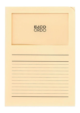 ELCO Ordo Classico mit Linien, hellchamois, Pack à 100 Stück