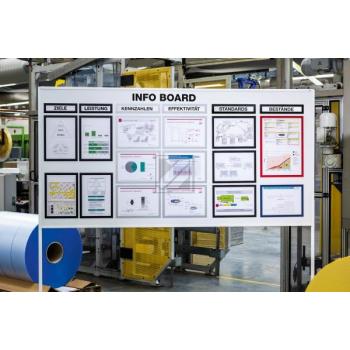 DURABLE Folienrahmen Duraframe A3 498723 Magnetic Top 5 Stück