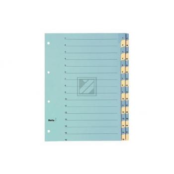 BIELLA Register Karton blau/gelb A4 462443.00 1-31, 4 Loch