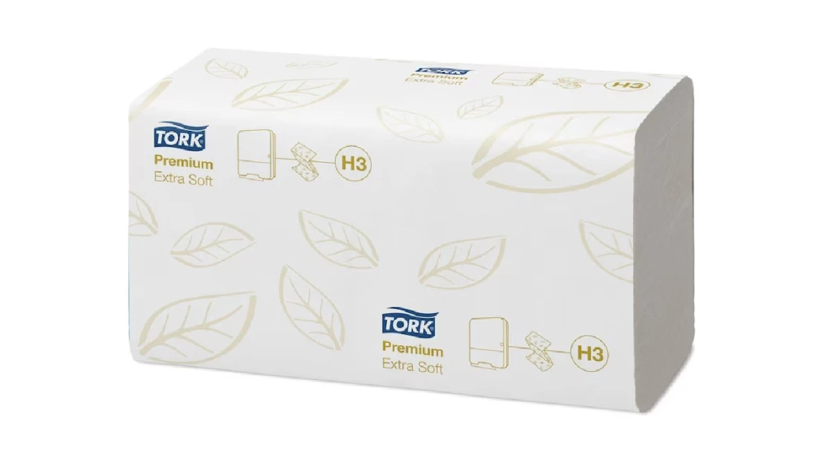 TORK Papierhandtücher Premium V-Falz, 2-lagig, weiss