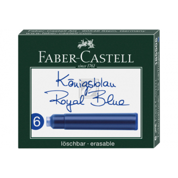 FABER-CA. Tntenpatrone 185506 königsblau, 6 Stück