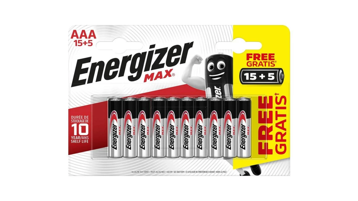 ENERGIZER Batterie Max AAA/LR03 - 20er Pack