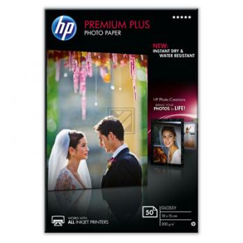 HP Fotopapier glänzend 50 Blatt 10 x 15 cm 300 g/m² (CR695A)
