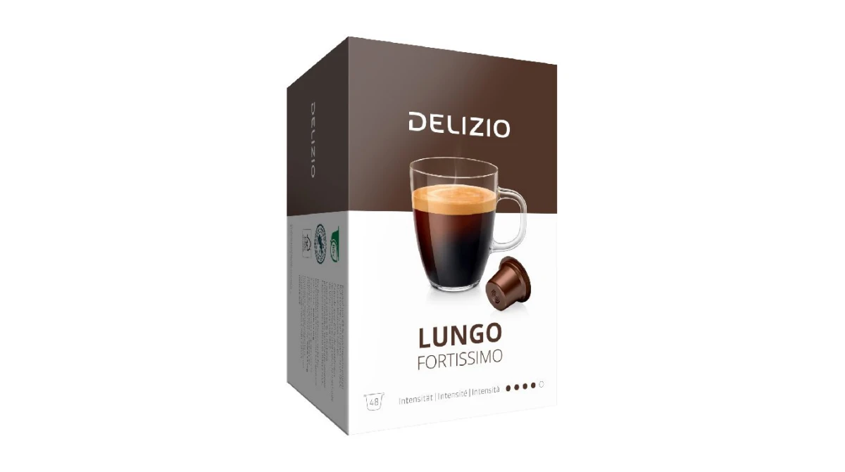 DELIZIO Kaffeekapseln Lungo Fortissimo 48 Stück