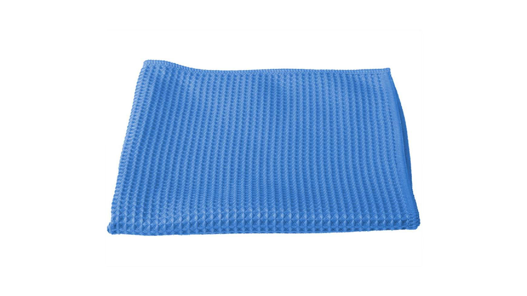 Microfasertücher Waffeltuch "Honeycomb" blau, 40 x 40 cm, 290 gr / m2, Pack à 5 Stück