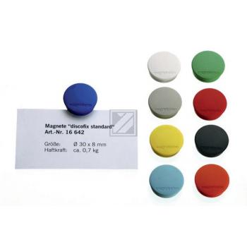 MAGNETOP. Magnet Discofix Standard 30mm 1664203 blau 10 Stk.