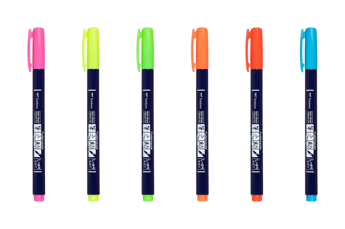 TOMBOW Kalligraphie Set 6 Farben, Neon