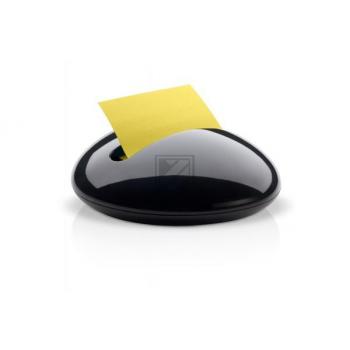 POST-IT Dispenser Stone schwarz PBL-B1Y Z-Notes gelb/100 Blatt 76x76mm