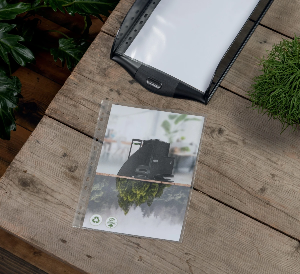 LEITZ Prospekthüllen PP Recycle A4 - 100 Stück