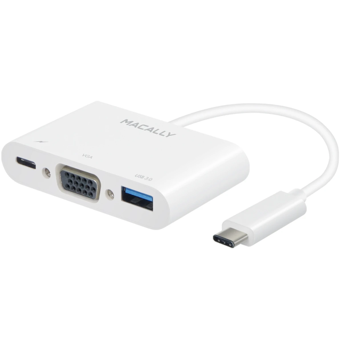 MACALLY UCVGA USB-C 3 in 1 Multiport Adapter
