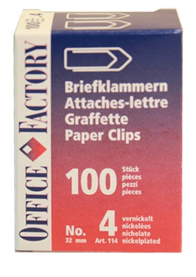 SMART OFFICE Büroklammern Gr.4 - 100 Stk.