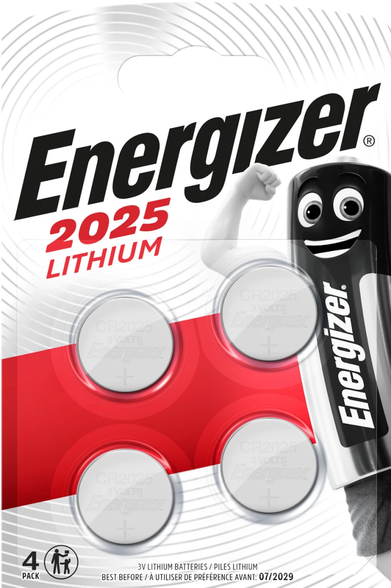 ENERGIZER Knopfbatterie Lithium CR2025, 3V