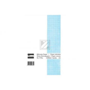 FAVORIT Milimeterpapier Block A4 1776a weiss, 1mm, 80g/m2 100 Blatt