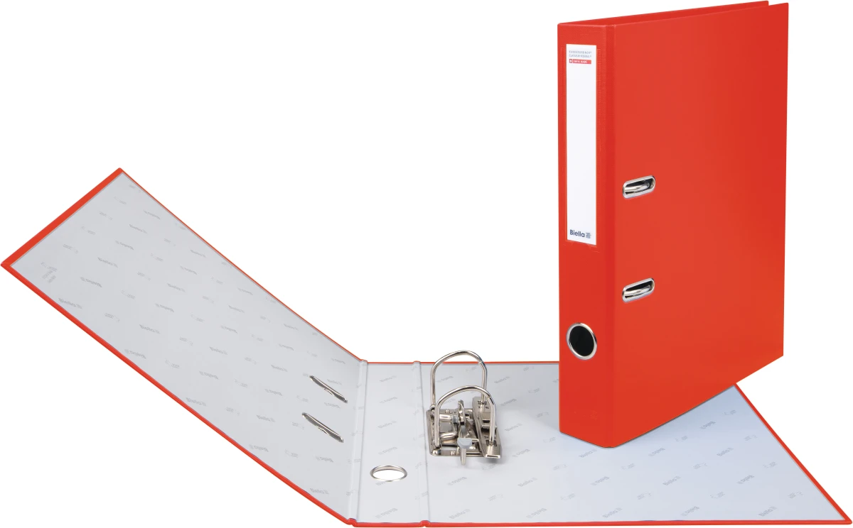 Biella Bundesordner mit 4 cm Rückenbreite, rot