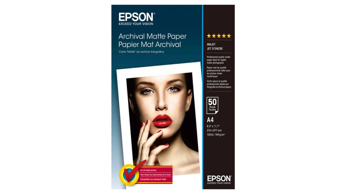 EPSON Archival Matte Paper A4, 189 g/m2 - 50 Blatt