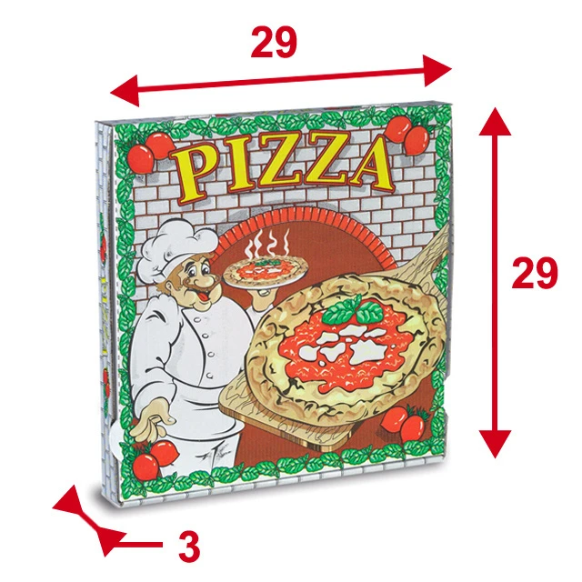 Pizzaschachteln "Pizzaiolo" 100 Stück