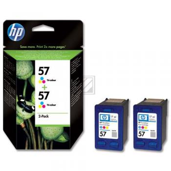 HP Tintendruckkopf 2 x cyan/magenta/gelb HC (C9503AE, 57)