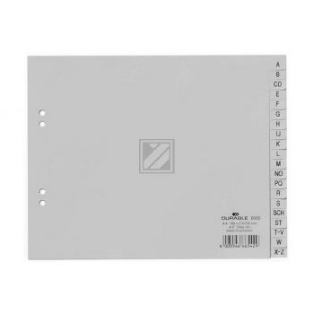 DURABLE Register PP grau A4 quer 6500 10 A-Z