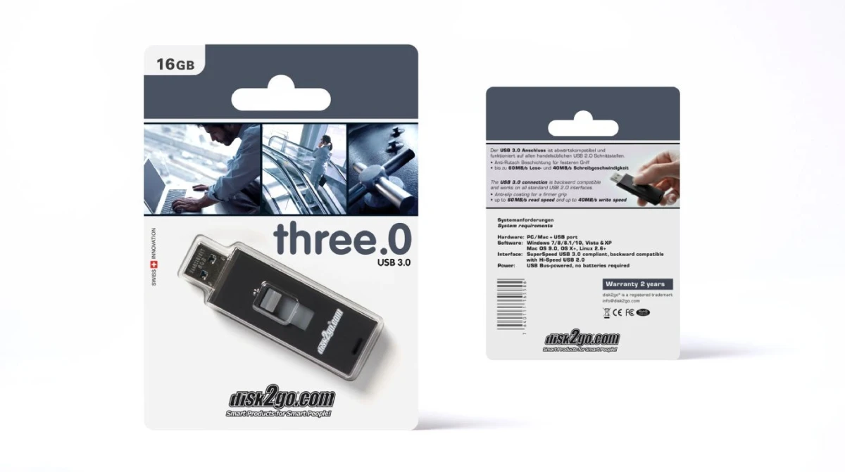 DISK2GO USB-Stick three.O 16GB