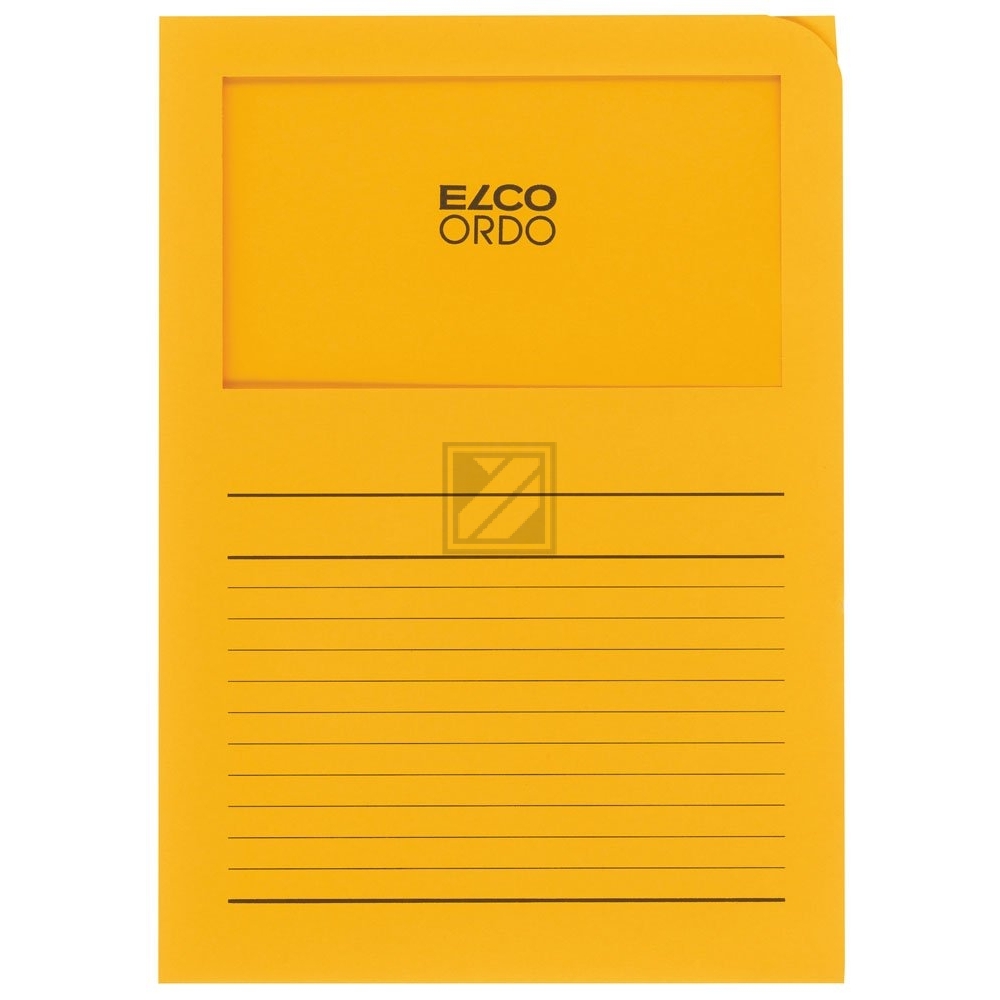 ELCO Sichthülle Ordo 120g A4 29489.42 goldgelb, Fenster 100 Stück