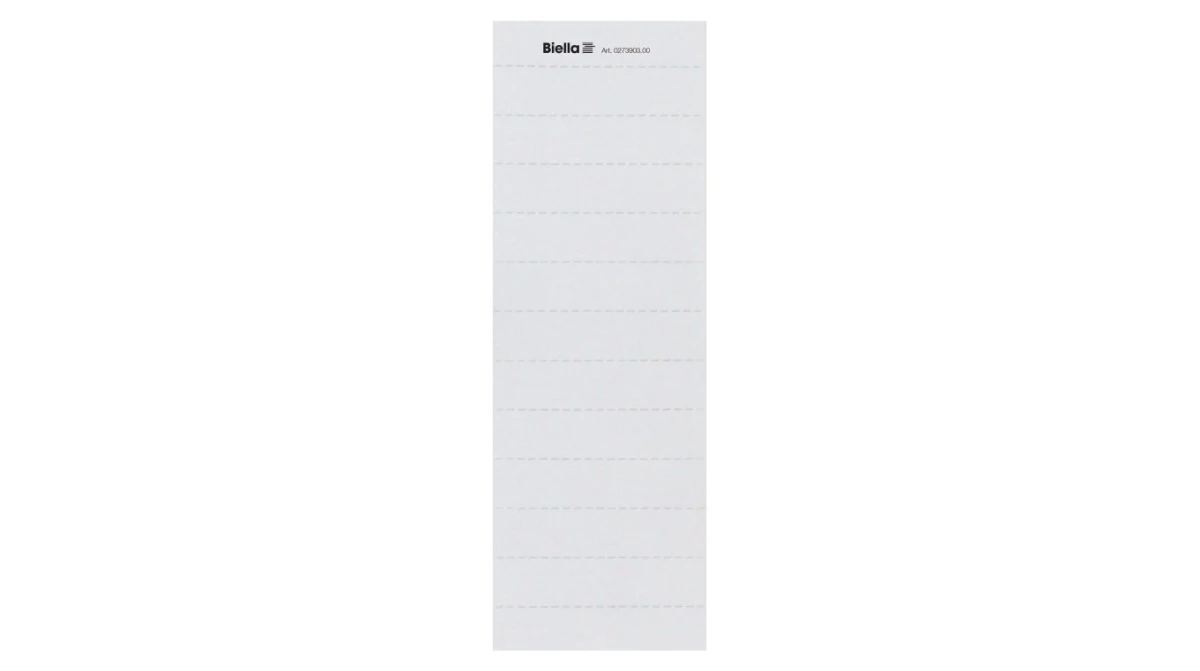 BIELLA Beschriftungs-Etiketten 61 x 14 mm, 5 Blatt. à 10 Stk
