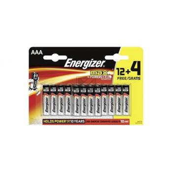ENERGIZER Batterien Max AAA 1.5V LR03/AM4 Blister 12+4 Stück