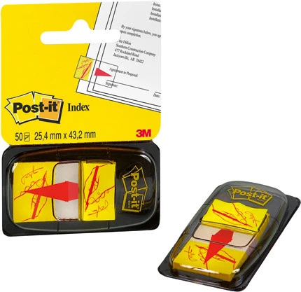 POST-IT Haftstreifen Index Unterschrift 50 Blatt