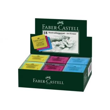 FABER-CA. Knetgummi 38x35x8mm 127321 farbig ass.