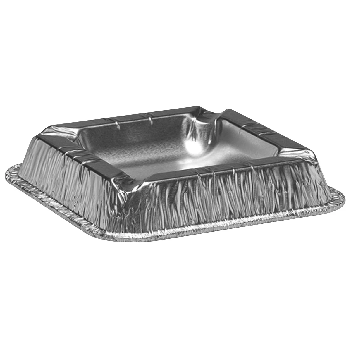 Aschenbecher aus Aluminium, 12.5 x 12.5 cm