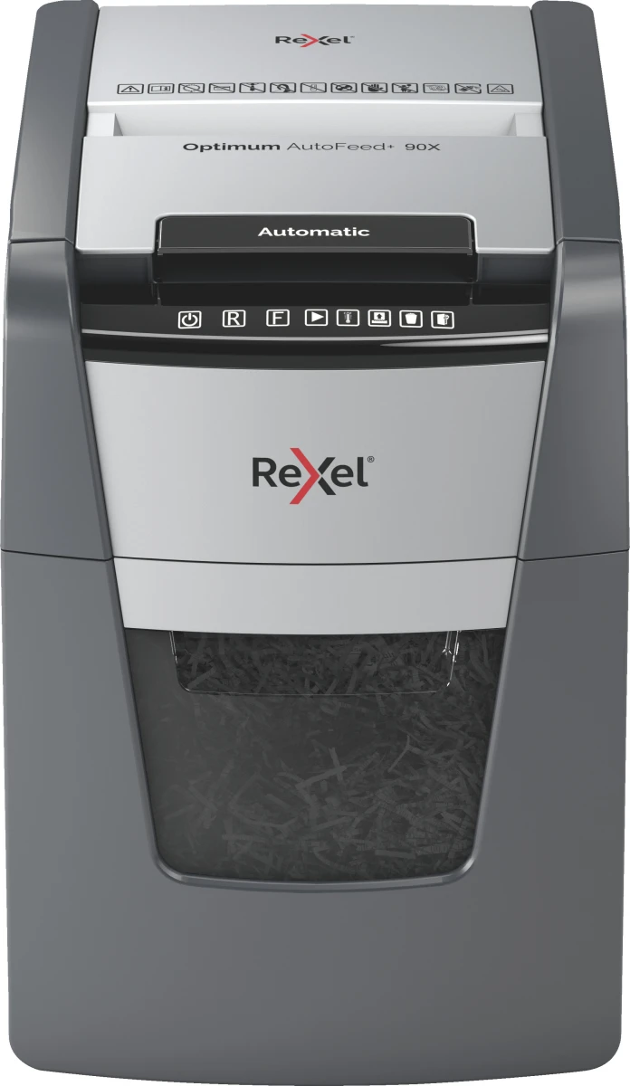 REXEL Aktenvernichter Optimum AF+ 90X, P-4, 20lt